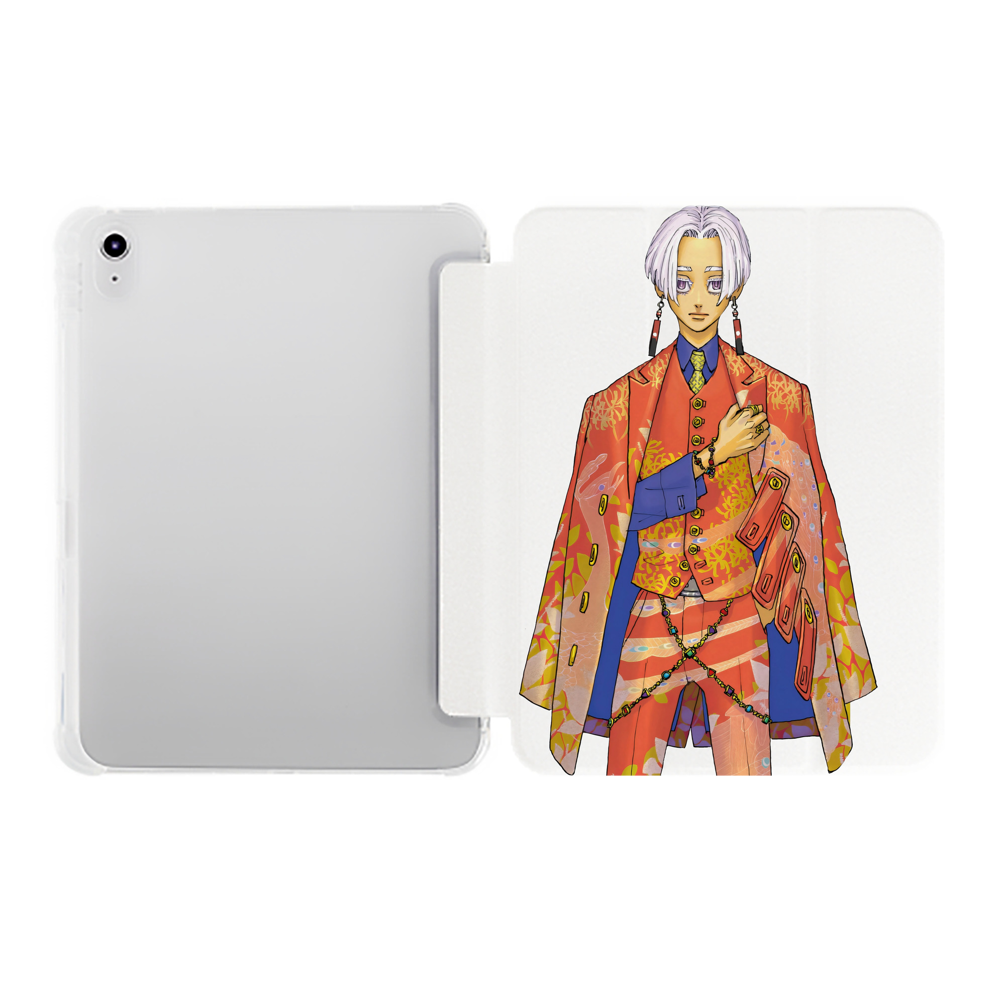 （画像用） 東京リベンジャーズ Tokyo Revengers IPad ケース ペン収納付き 三つ折りスタンド PUレザー×シリコン 対応機種9.5/10.5/10.9インチ
